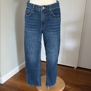 H&M Women's Straight Leg Blue Jeans